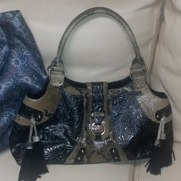Sharif Snakeskin purse & dust bag 17 x 8.75.PRE-LOVED, USED 1 DAY!!!!